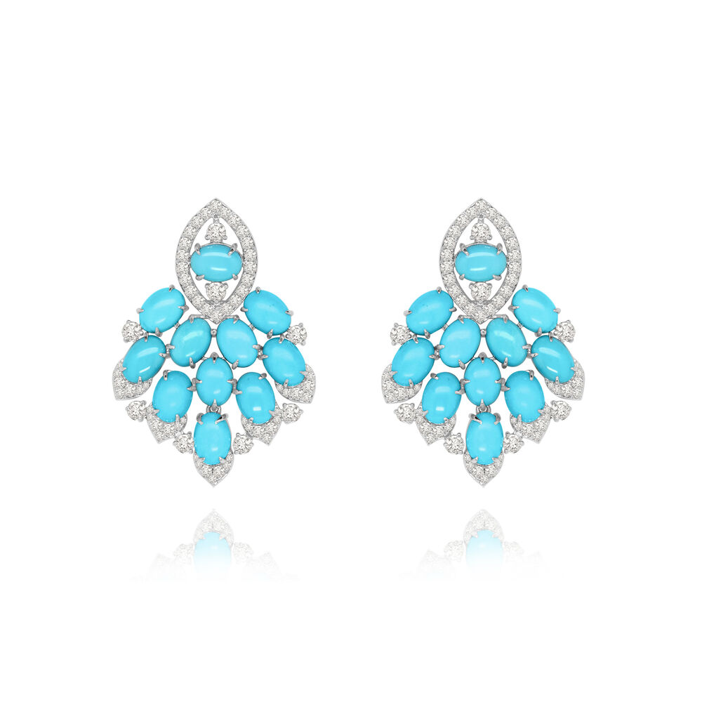 Sutra Turquoise & Diamond Earrings | Annoushka jewelley
